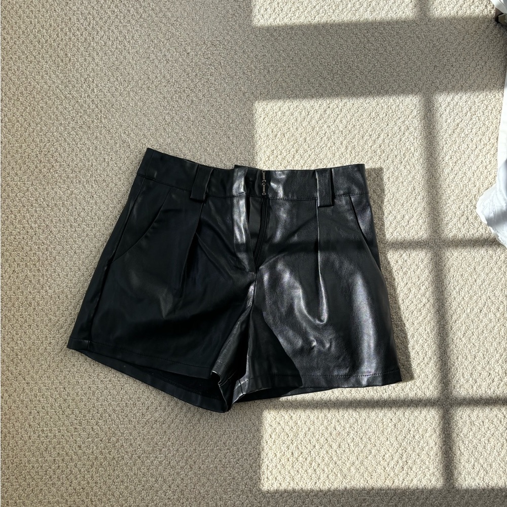 Faux leather shorts - size small